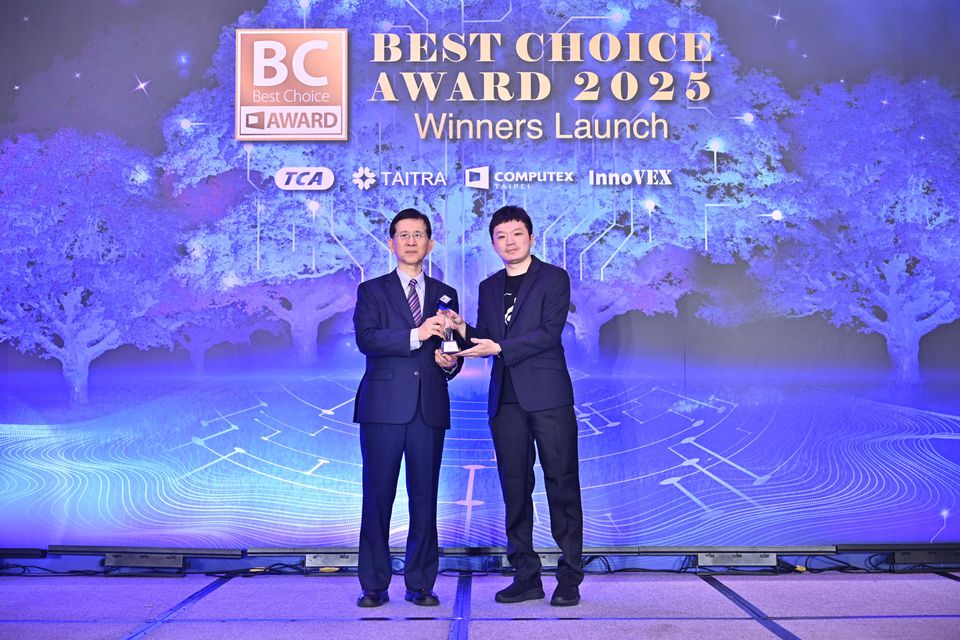 ROG Harpe ll Ace無線電競滑鼠於Best Choice Award 2025獲頒「最佳產品類別獎」。